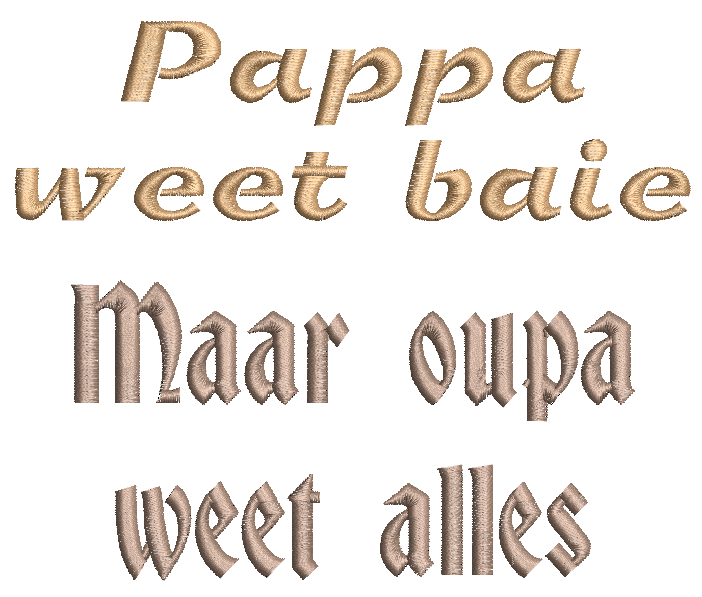 AFRIKAANSE BABA GESEGTES