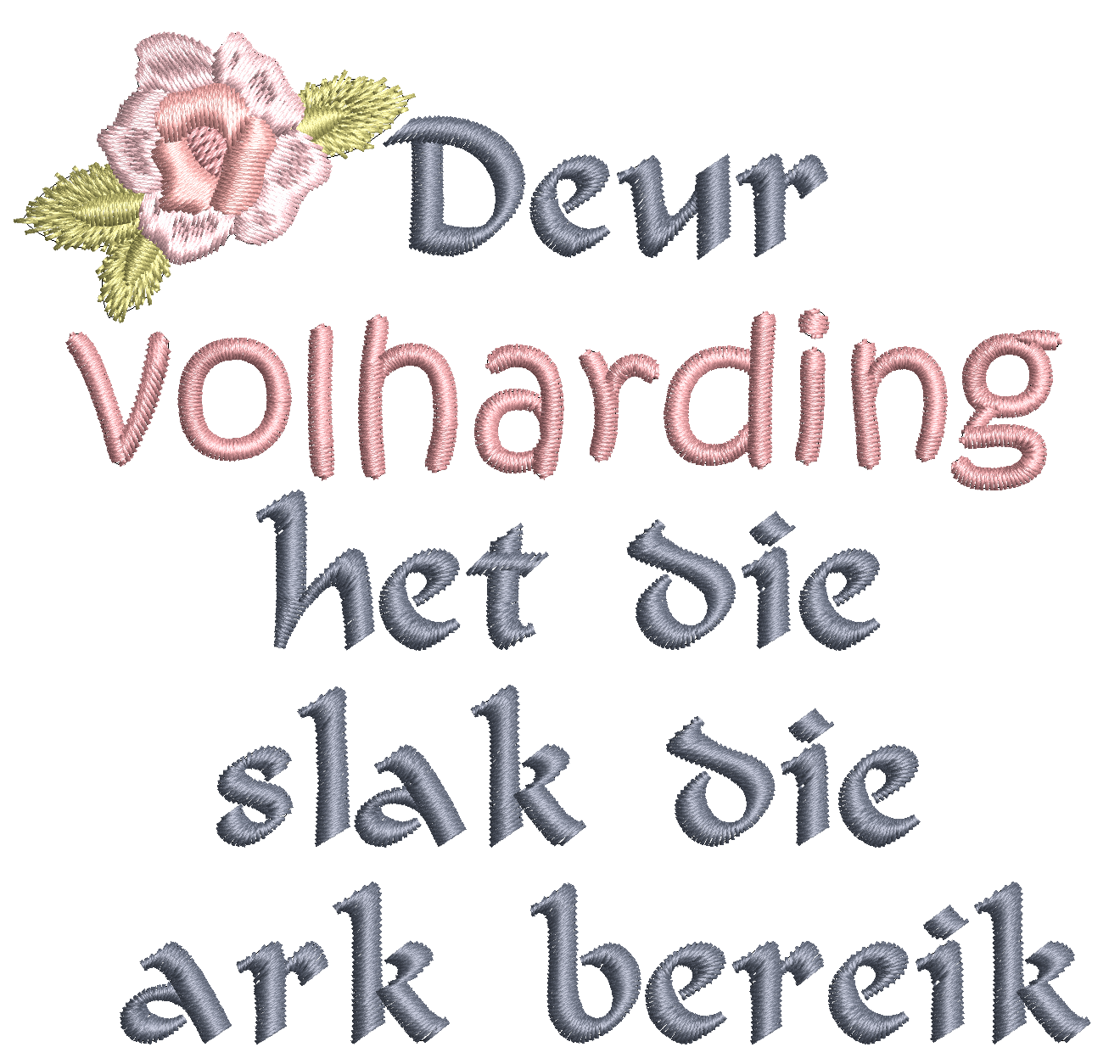 (Single) DEUR VOLHARDING HET DIE SLAK...