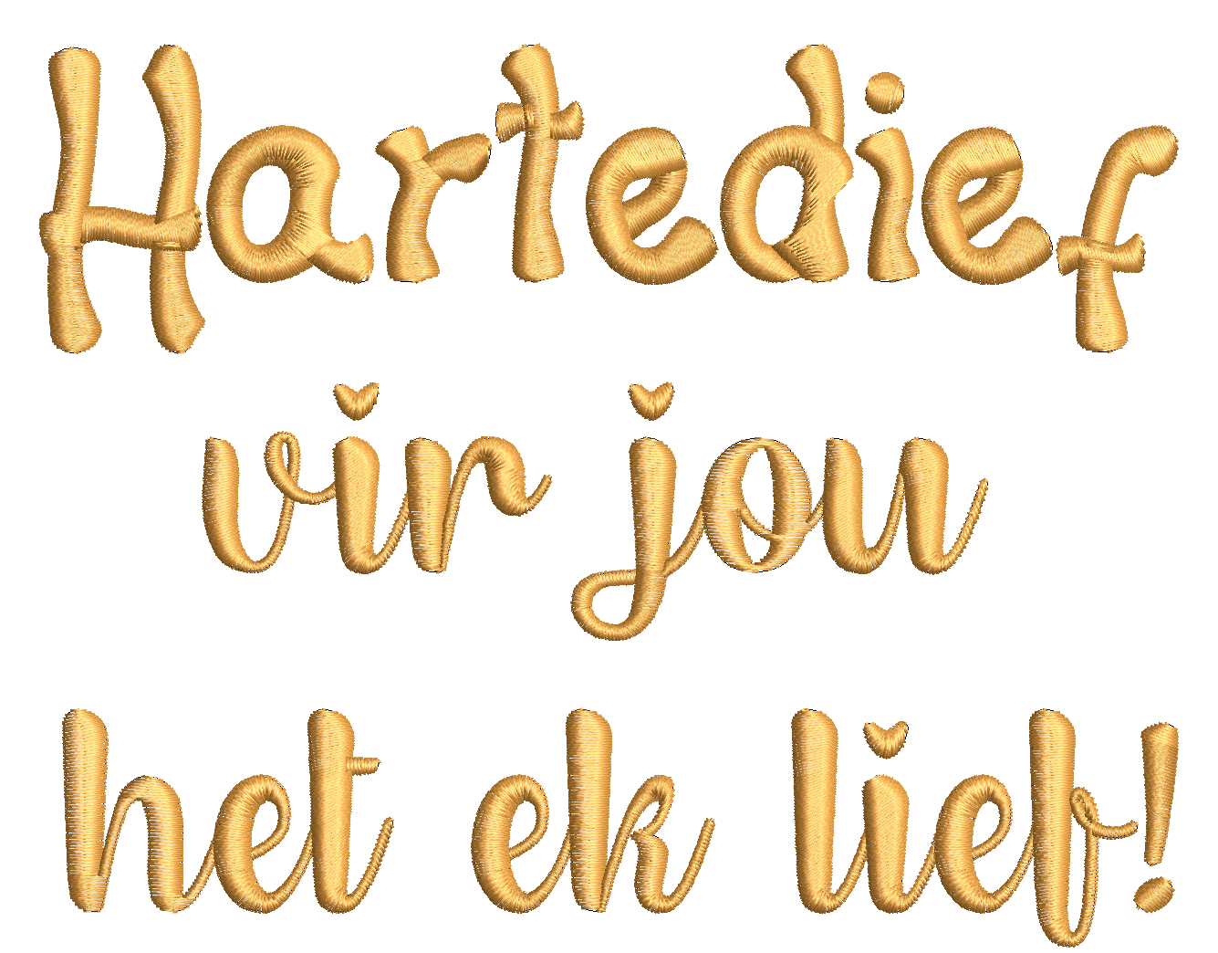 (Single) HARTEDIEF VIR JOU HET EK LIEF