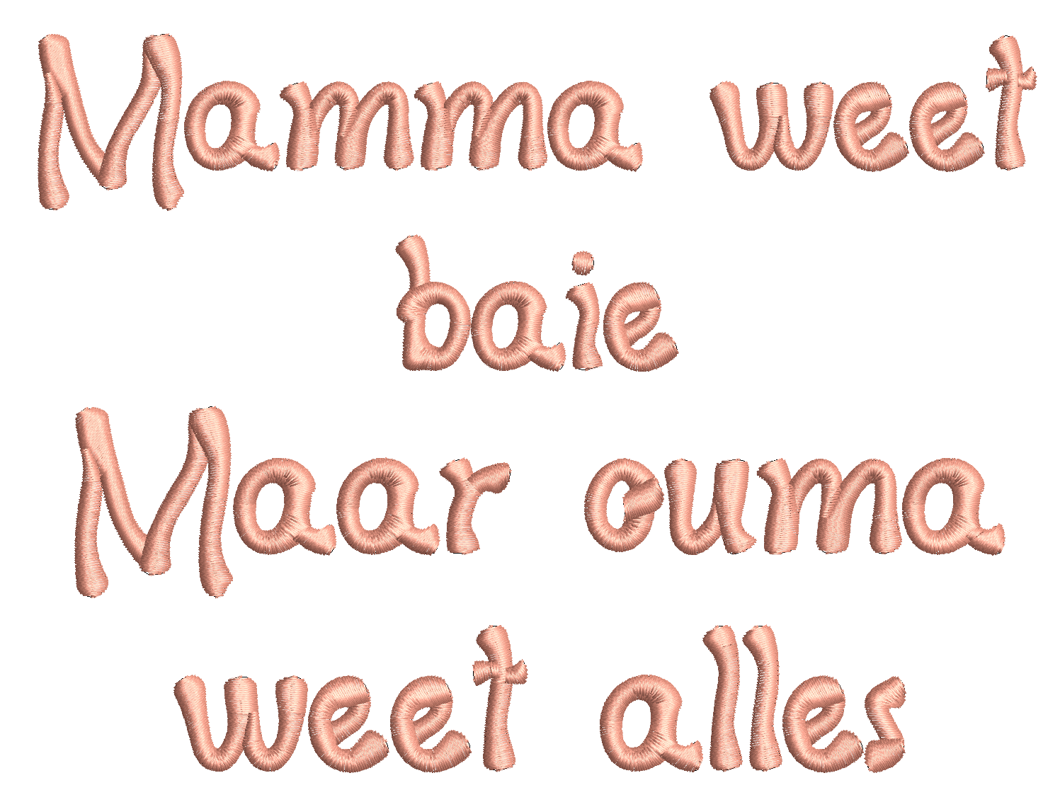 (Single) MAMMA WEET BAIE
