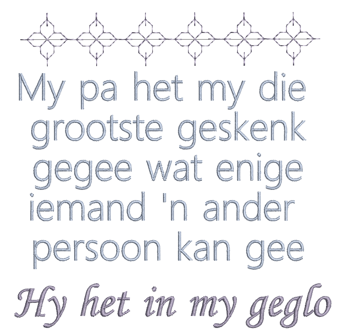 (Single) MY PA HET MY GROOTSTE GESKENK GEGEE
