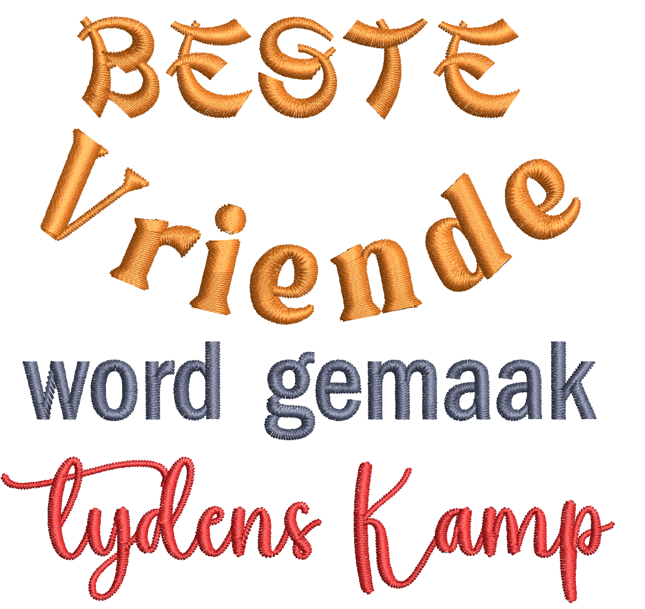 (Single) BESTE VRIENDE WORD GEMAAK TYDENS KAMP