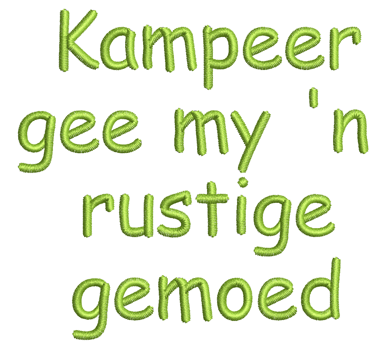 (Single) KAMPEER GEE MY 'N RUSTIGE GEMOED