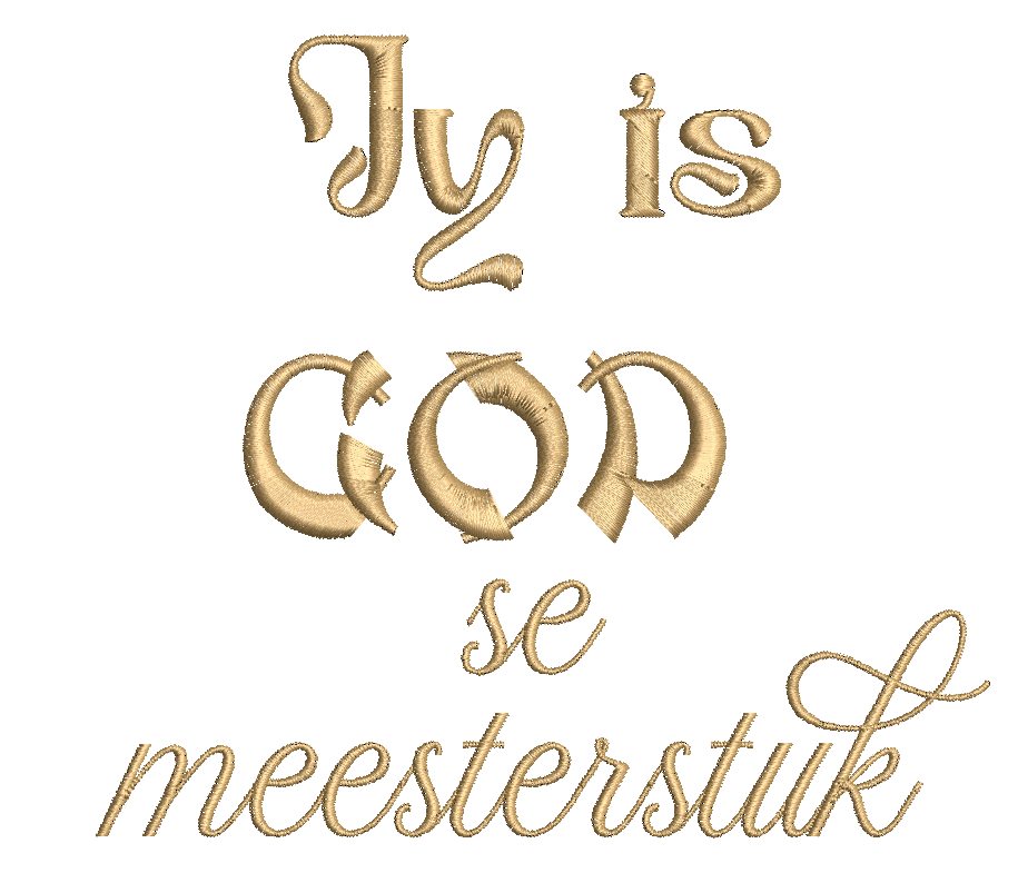 (Single) JY IS GOD SE MEESTERSTUK - 5X7