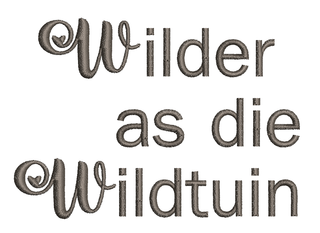 (Single) WILDER AS DIE WILDTUIN