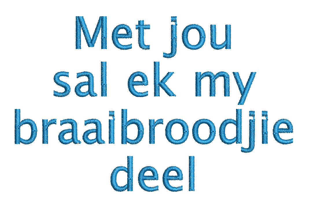 (Single) MET JOU SAL EK BRAAIBROODJIE DEEL