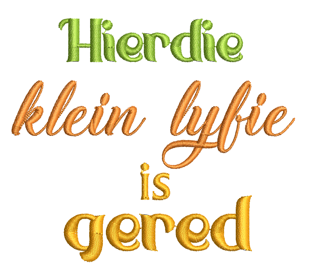 (Single) HIERDIE KLEIN LYFIE