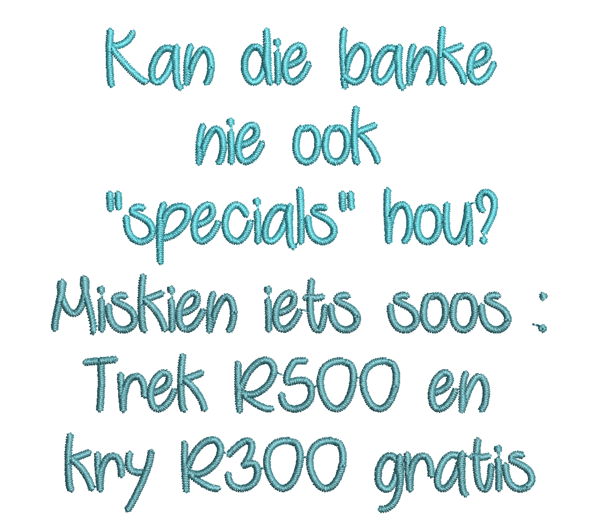 (Single) SPECIALS AT BANK JOKE